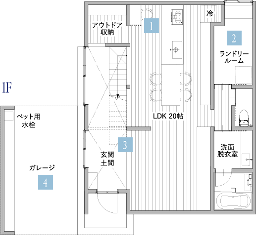 1F間取り